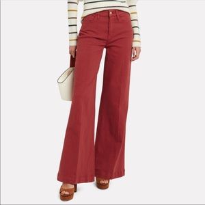 Frame Le Palazzo Wide Hem Jeans in Fired Brick